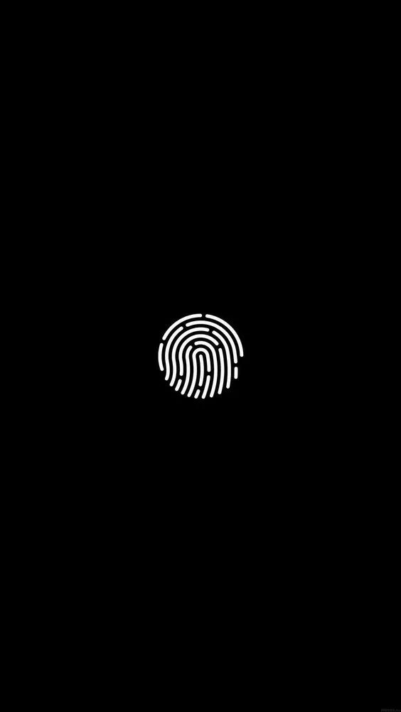 Minimalist Fingerprint on Black - minimal wallpaper for OpersCraft