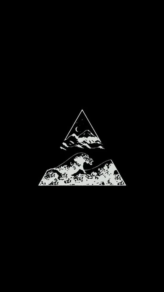 Minimalist Mountain Wave Art - minimal wallpaper for OpersCraft