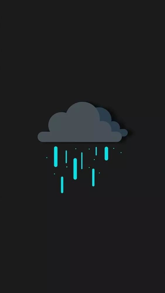 Minimalist Rainy Cloud - minimal wallpaper for OpersCraft