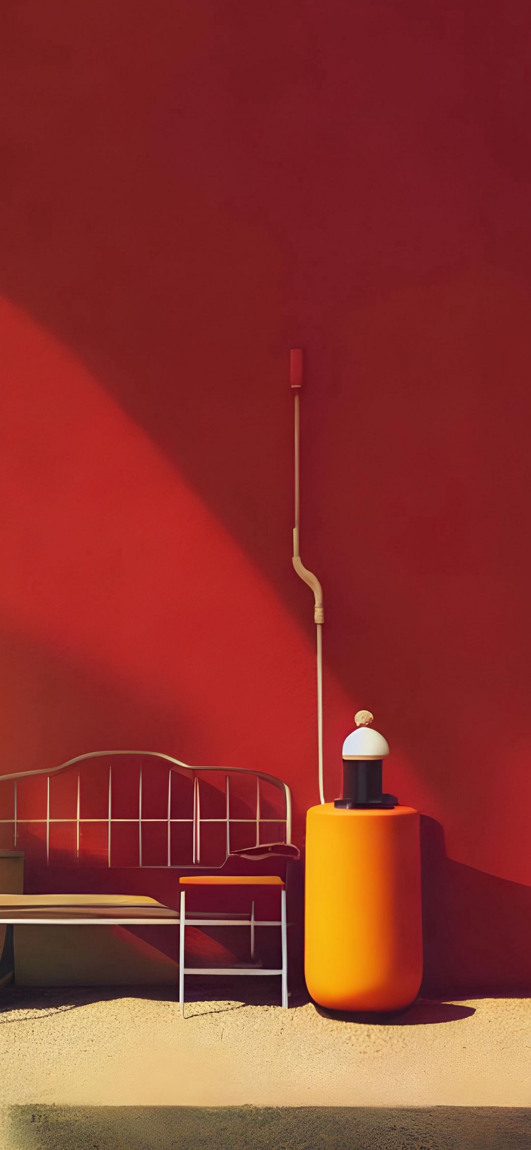 Minimalist Red Room - abstract wallpaper for OpersCraft