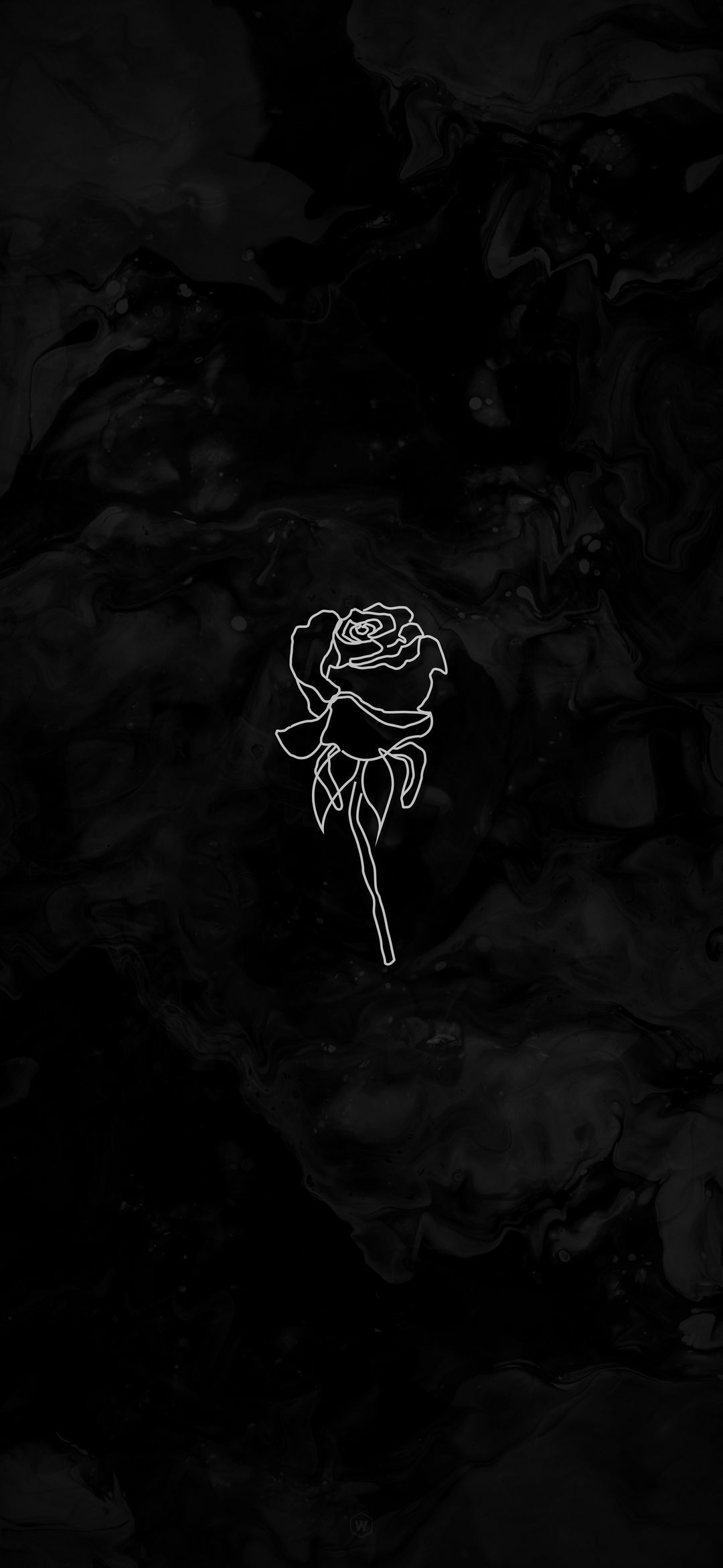 Minimalist Rose Outline - minimal wallpaper for OpersCraft