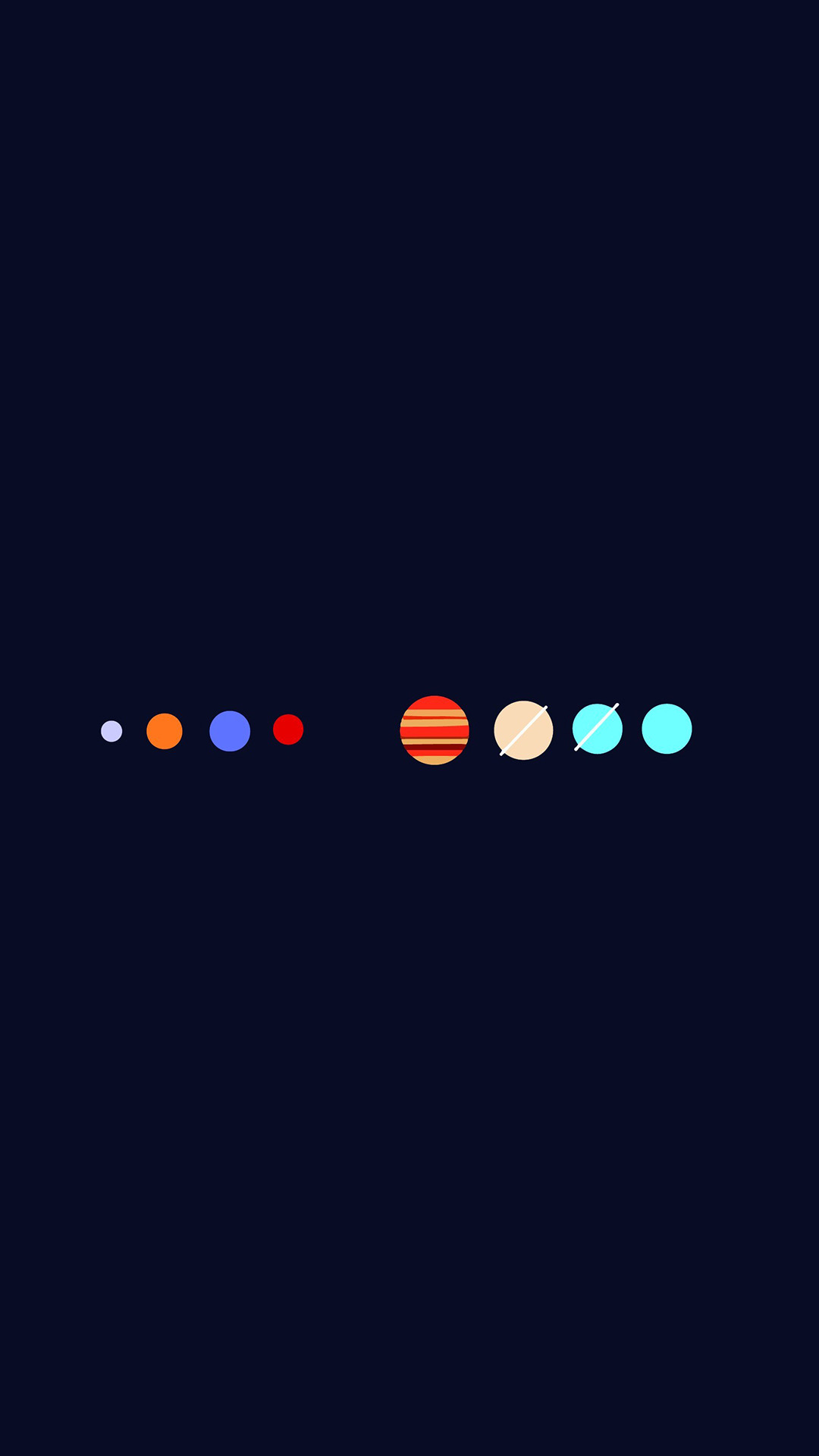 Minimalist Solar System - space wallpaper for OpersCraft