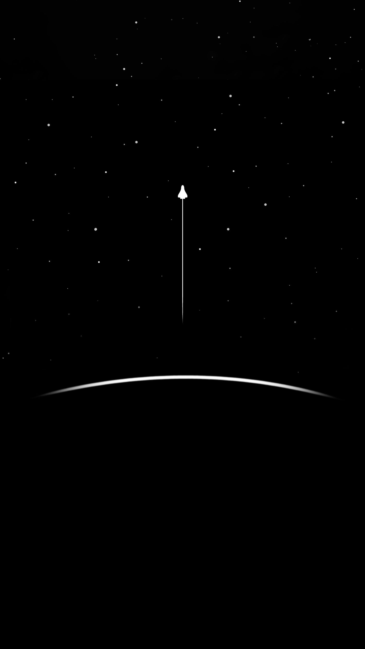 Minimalist Space Launch - space wallpaper for OpersCraft