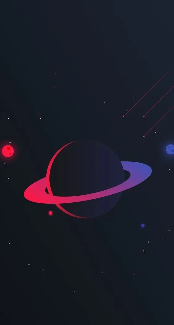 Minimalist Space Planet - space wallpaper for OpersCraft