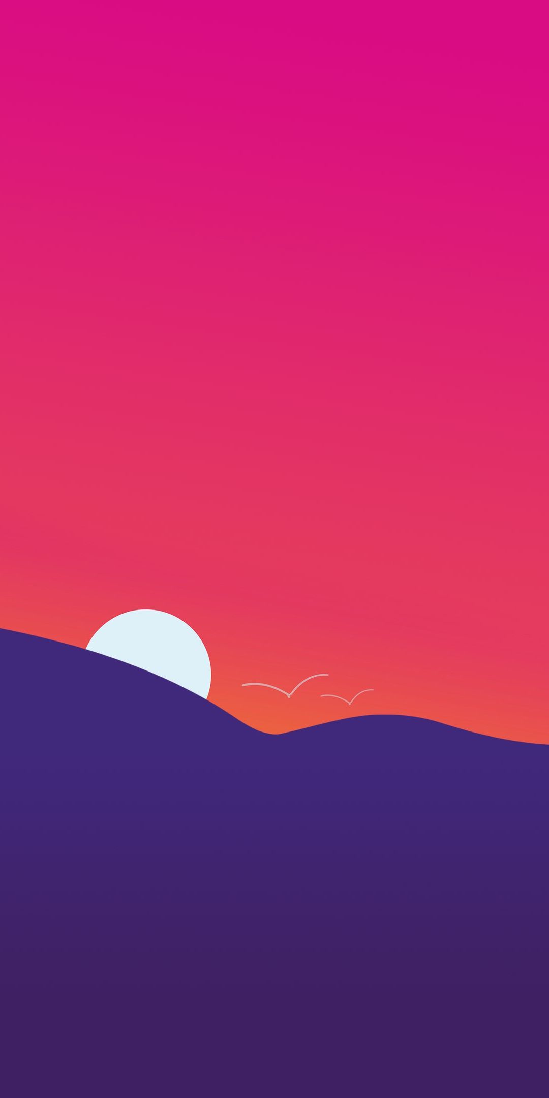 Minimalist Sunset Landscape - landscape wallpaper for OpersCraft