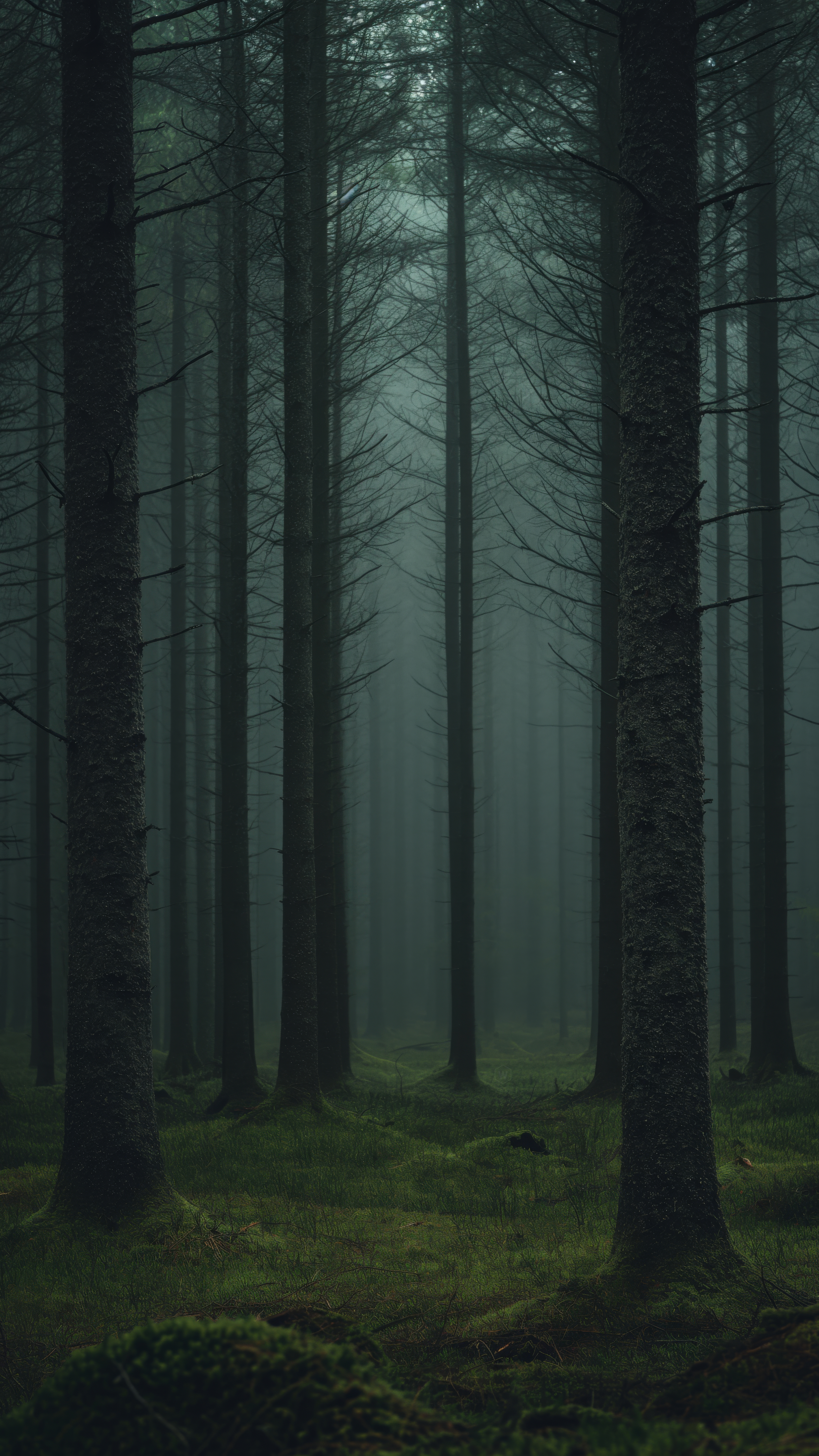 Misty Forest Tranquility Scene - random wallpaper for OpersCraft
