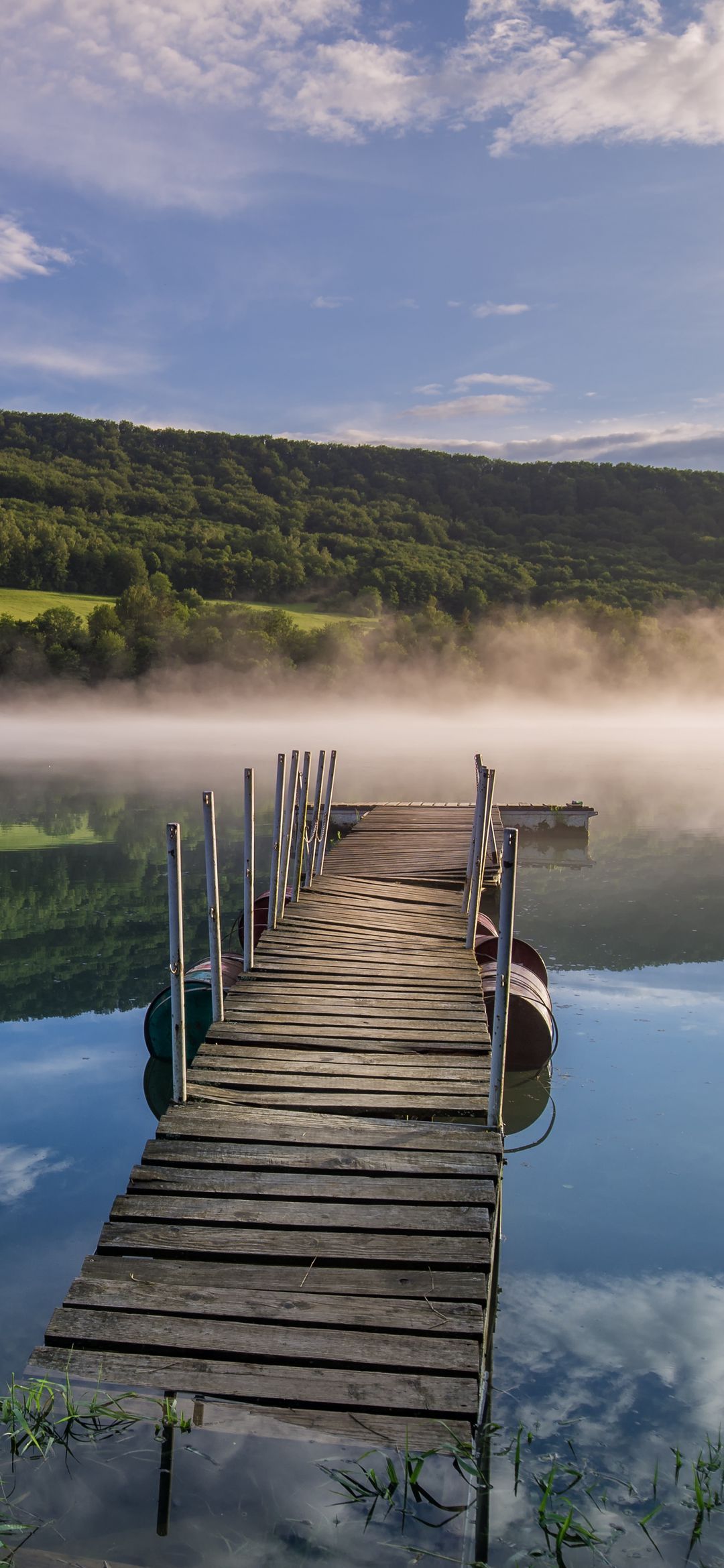 Misty Lake Pier - lake wallpaper for OpersCraft
