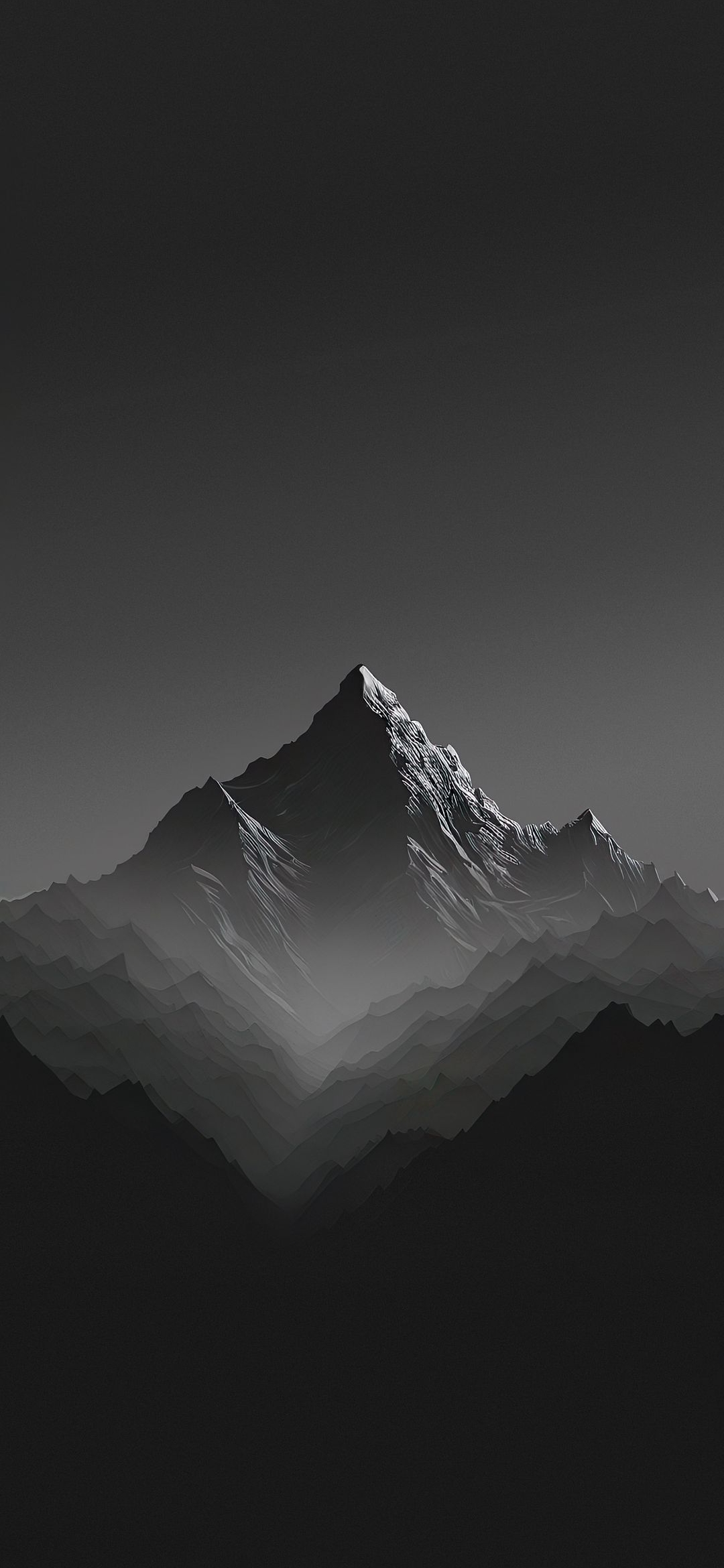 Monochromatic Mountain Landscape - wallpaper for OpersCraft