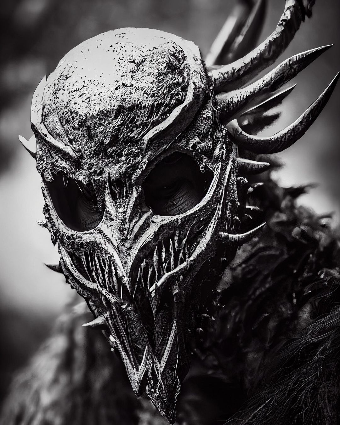 Monochrome Alien Horror - random wallpaper for OpersCraft
