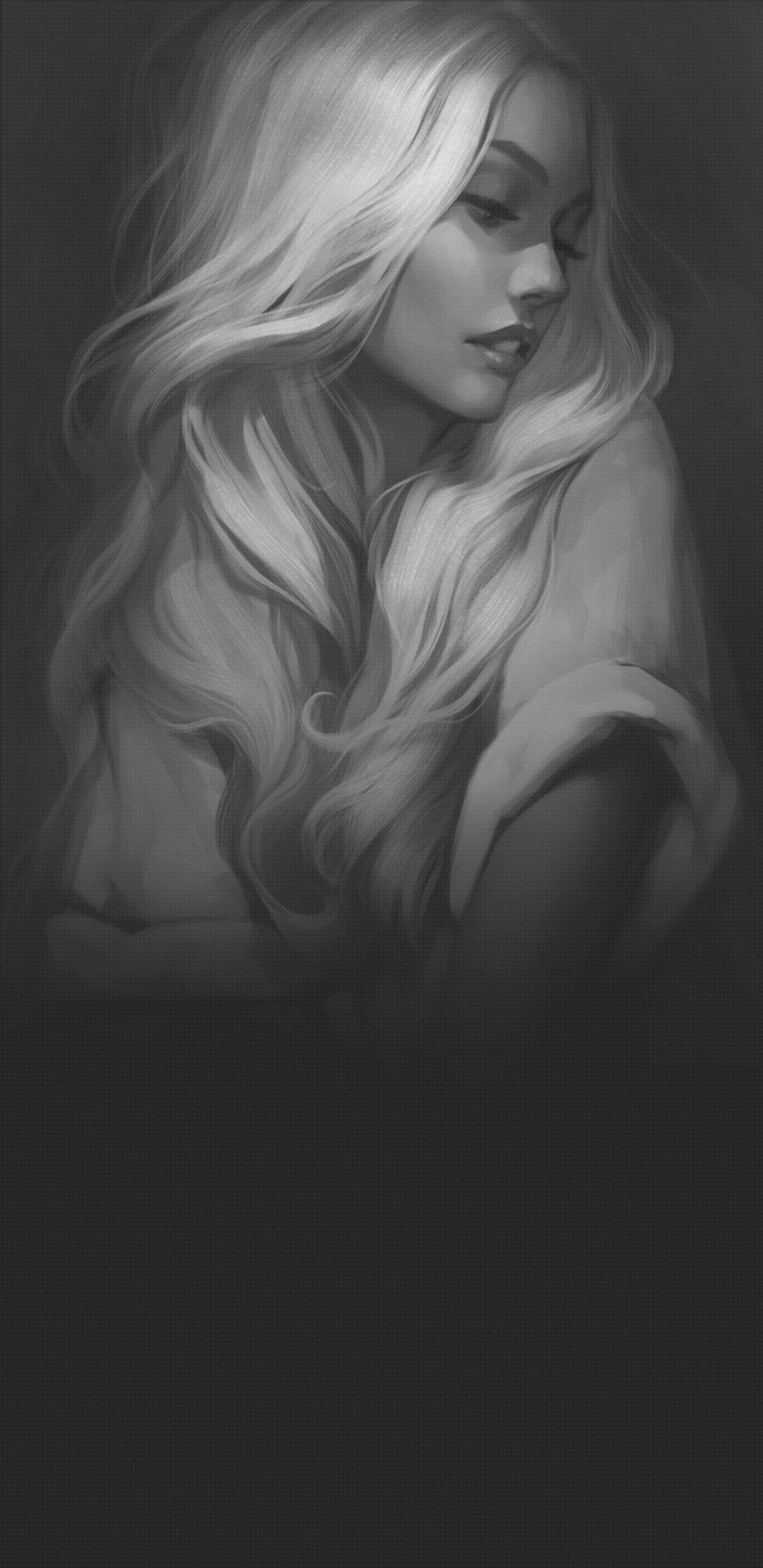 Monochrome Beauty Portrait - portrait wallpaper for OpersCraft