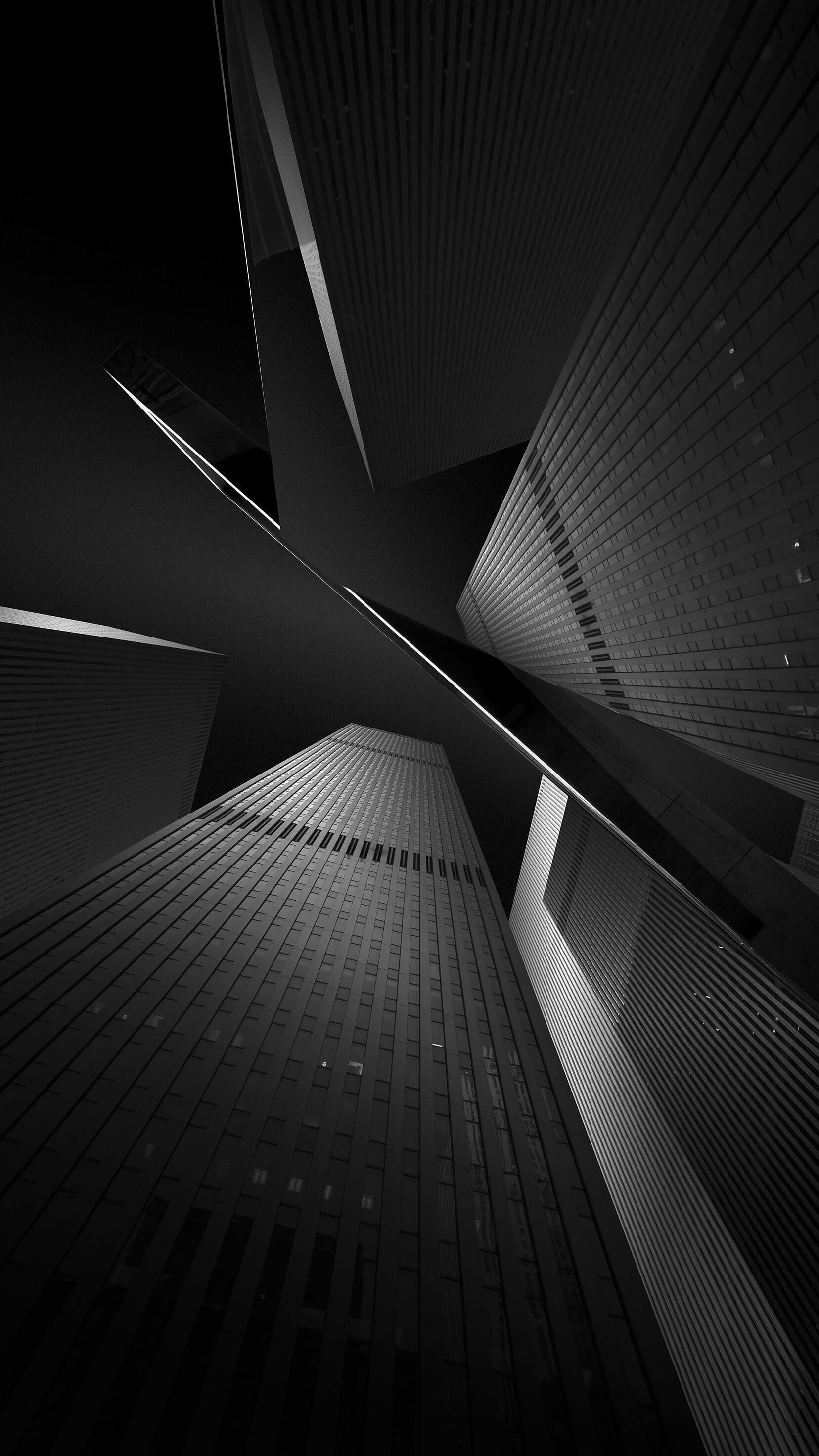 Monochrome Building Abstraction - architecture wallpaper for OpersCraft