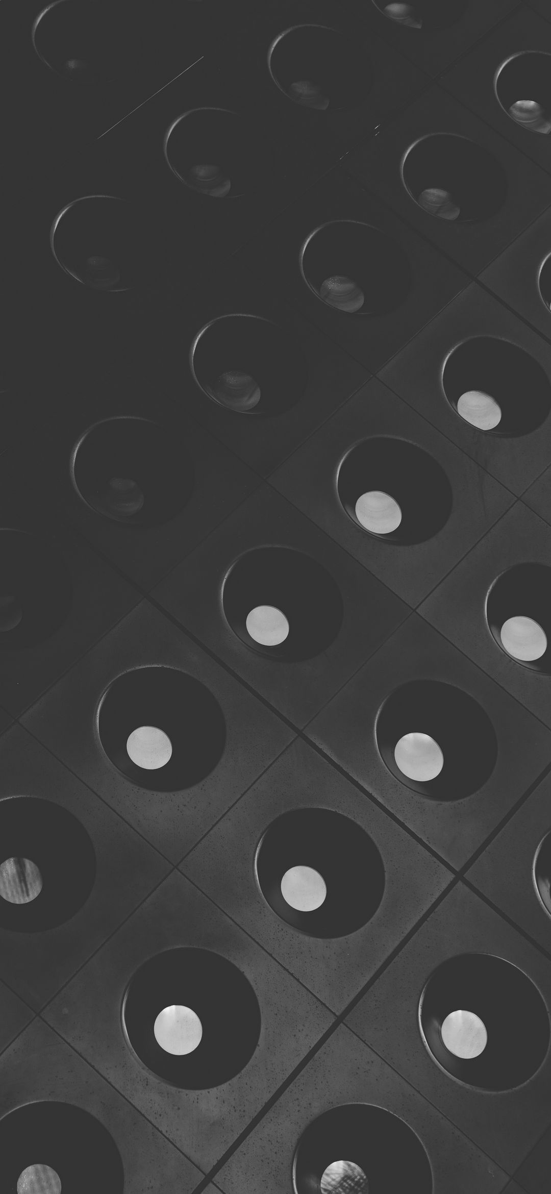 Monochrome Circular Grid - abstract wallpaper for OpersCraft