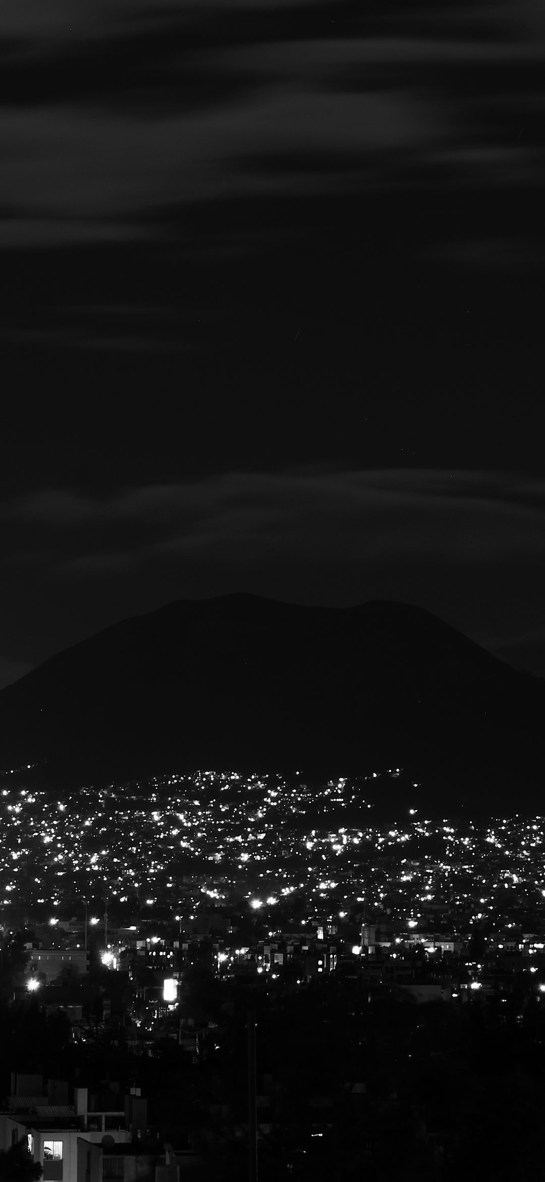 Monochrome City Nightscape - city wallpaper for OpersCraft