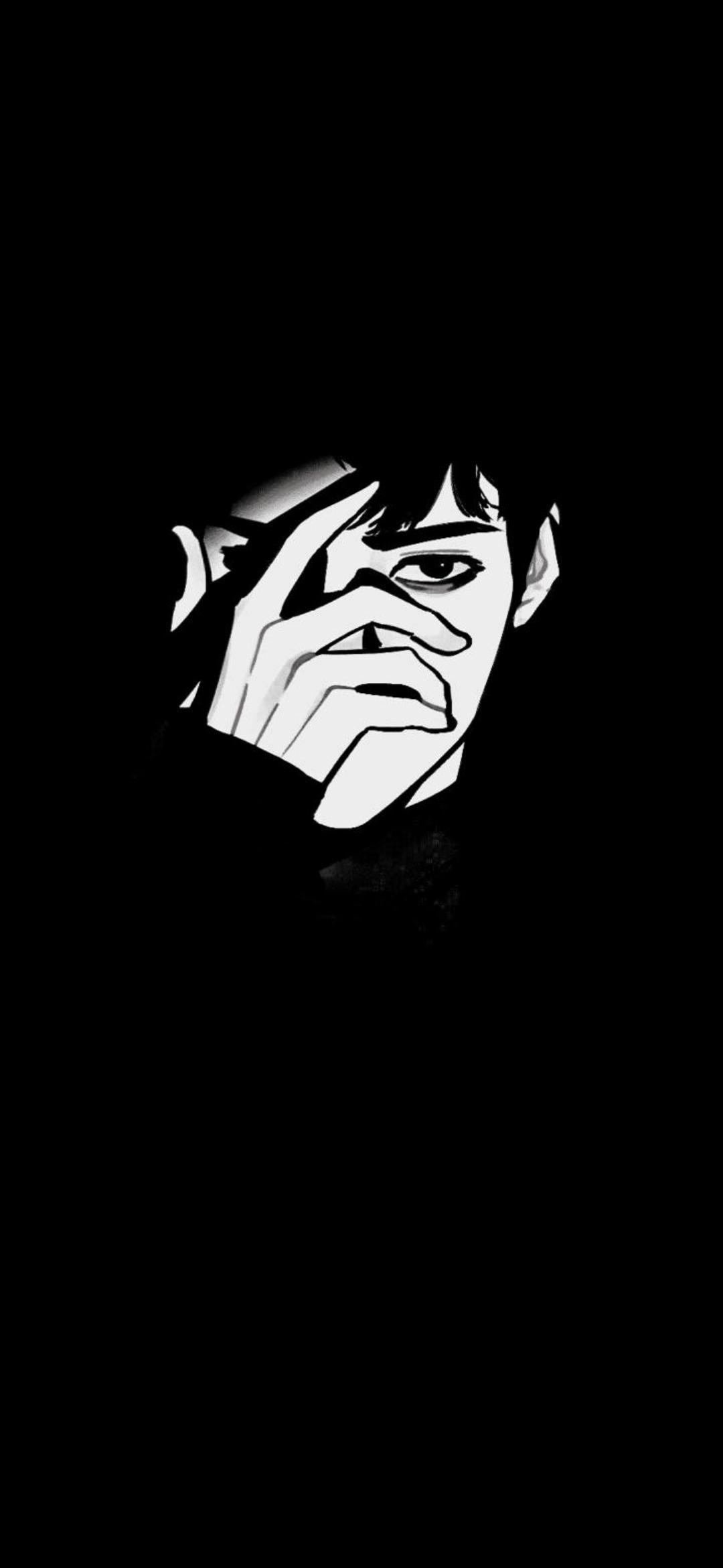 Monochrome Mysterious Gaze Portrait - art wallpaper for OpersCraft