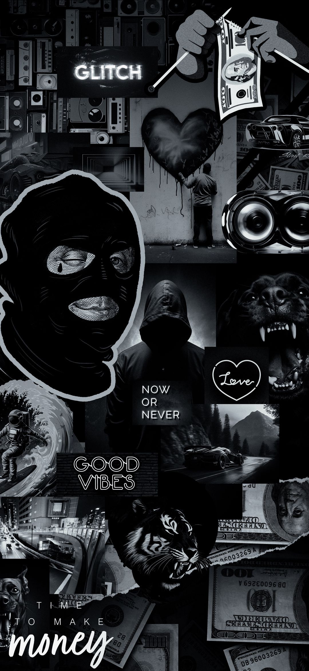 Monochrome Urban Collage - ghetto wallpaper for OpersCraft