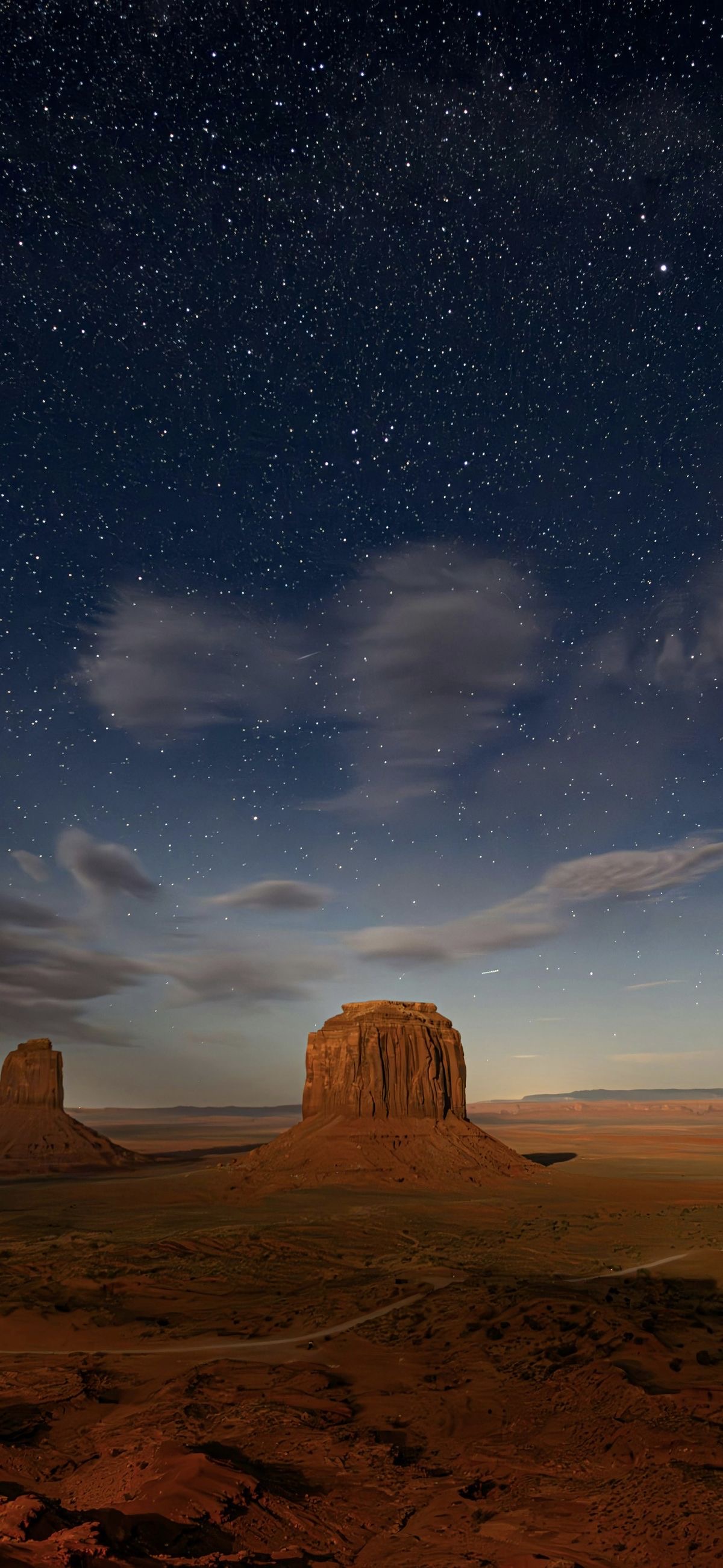 Monument Valley Starry Night - desert wallpaper for OpersCraft