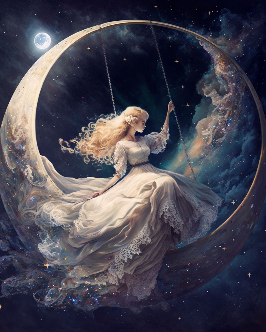 Moon Swing Dreamscape - fantasy wallpaper for OpersCraft