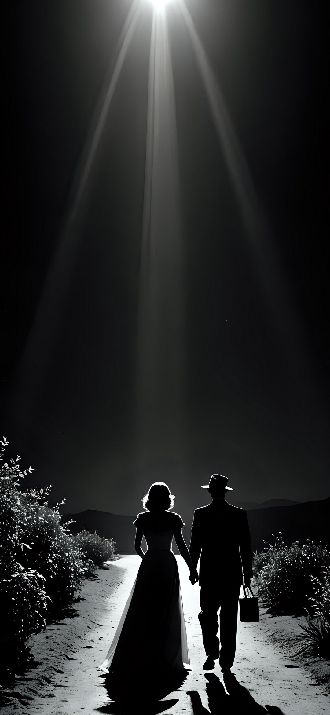 Moonlit Couple Silhouette - random wallpaper for OpersCraft