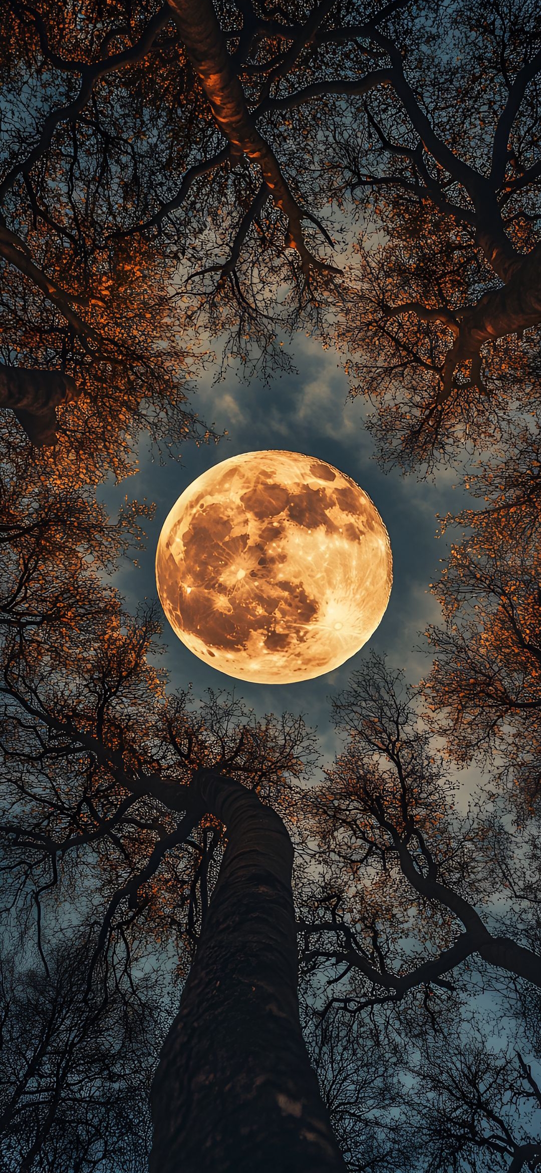 Moonlit Forest Canopy - moon wallpaper for OpersCraft