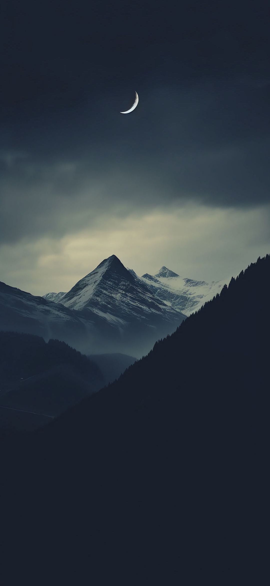 Moonlit Mountain Majesty - random wallpaper for OpersCraft