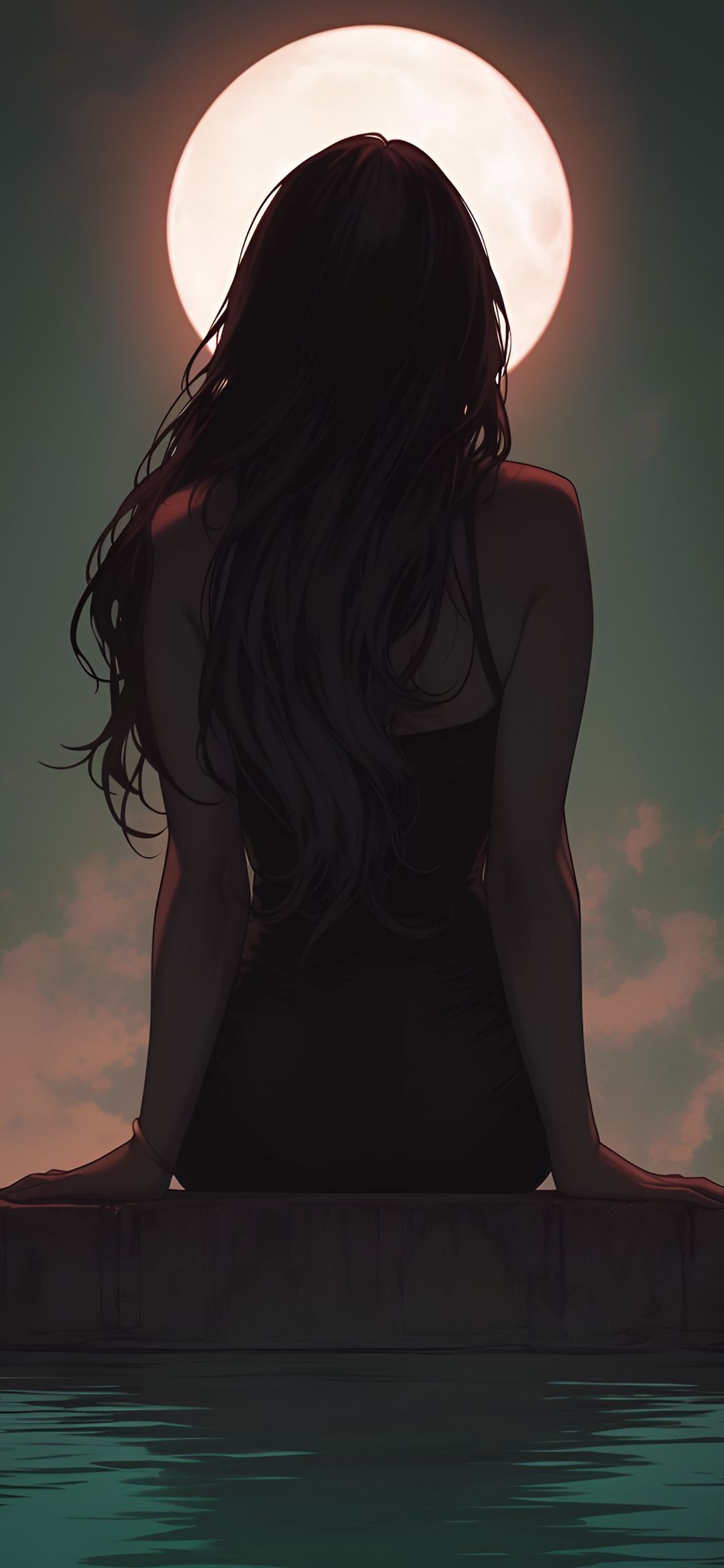 Moonlit Serenity - girl wallpaper for OpersCraft