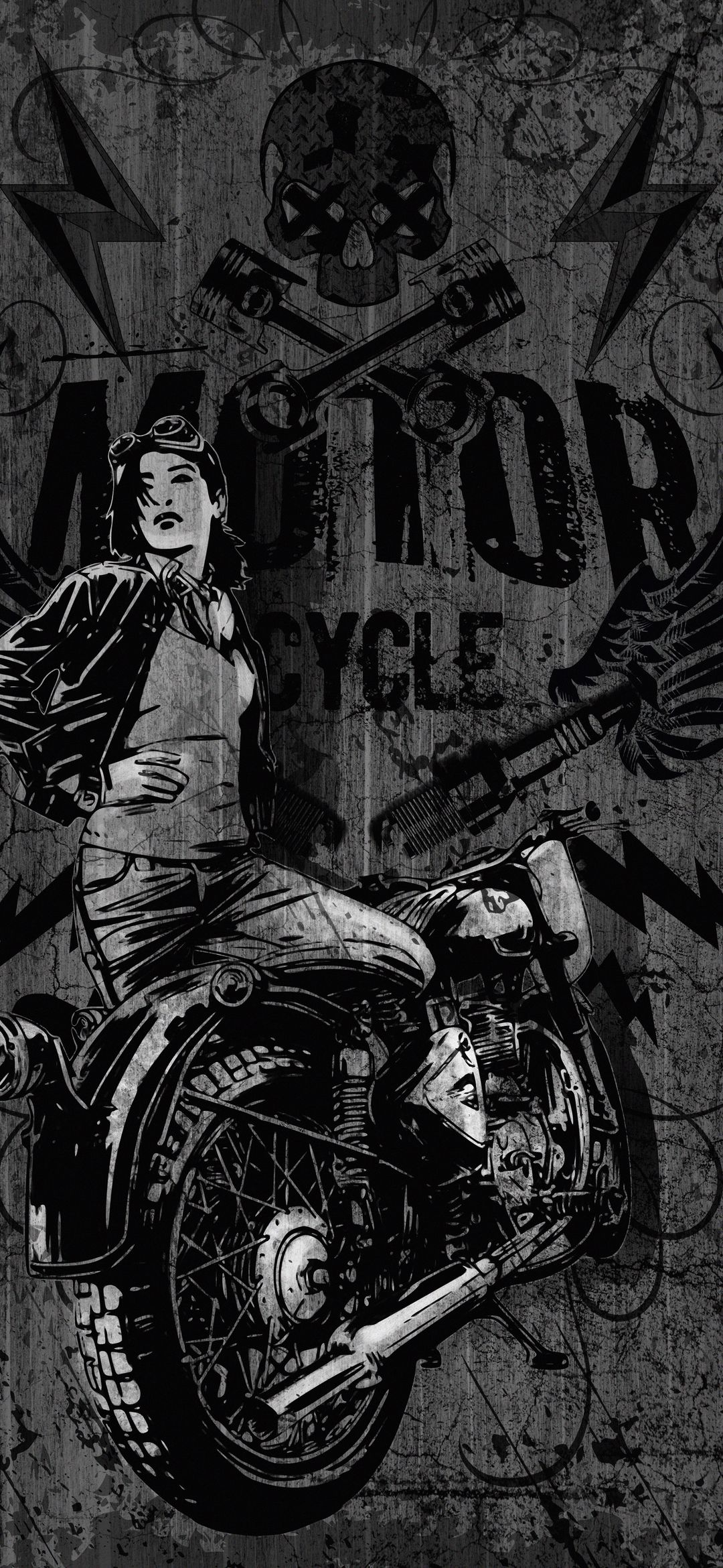 Motorcycle Grunge Art - motorcycle wallpaper for OpersCraft