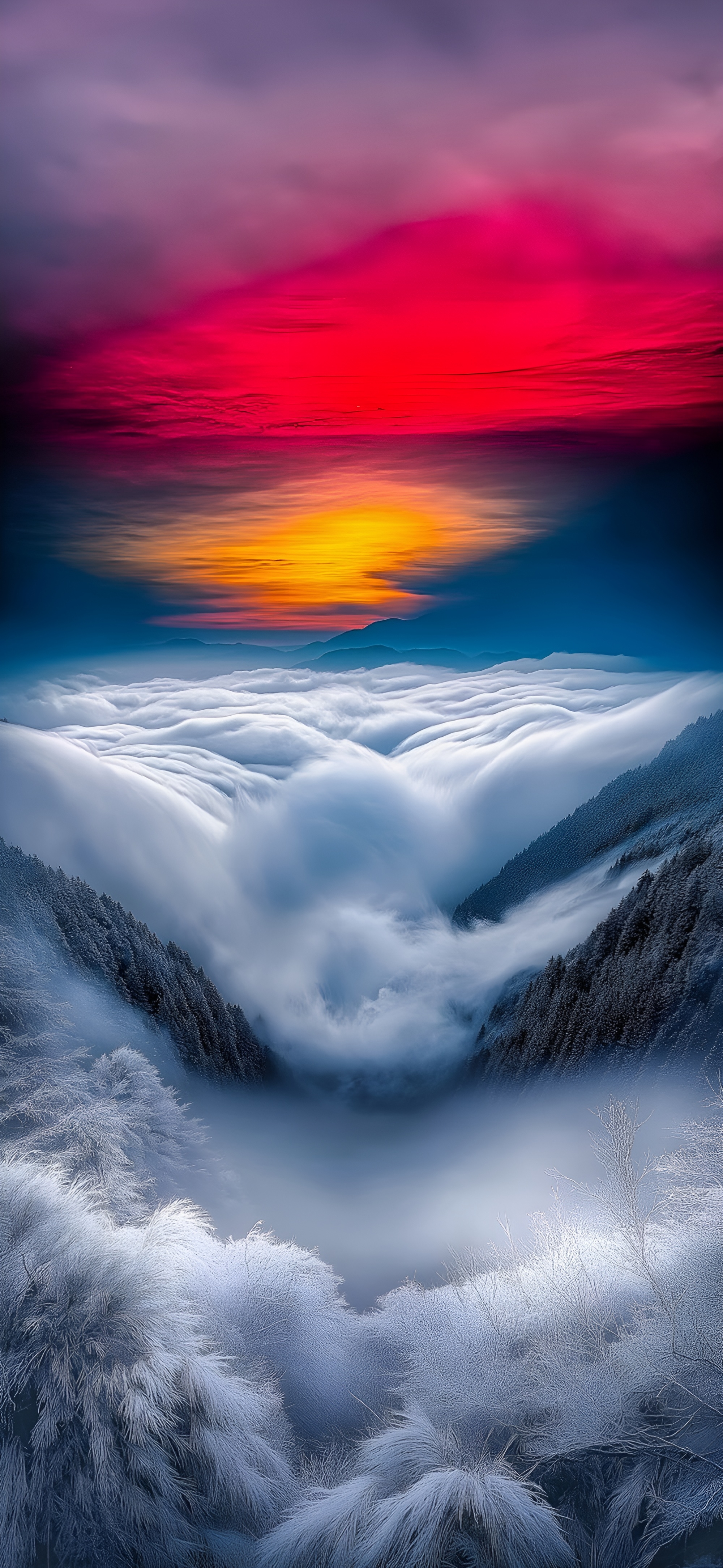 Mountain Cloudscape Sunset - landscape wallpaper for OpersCraft