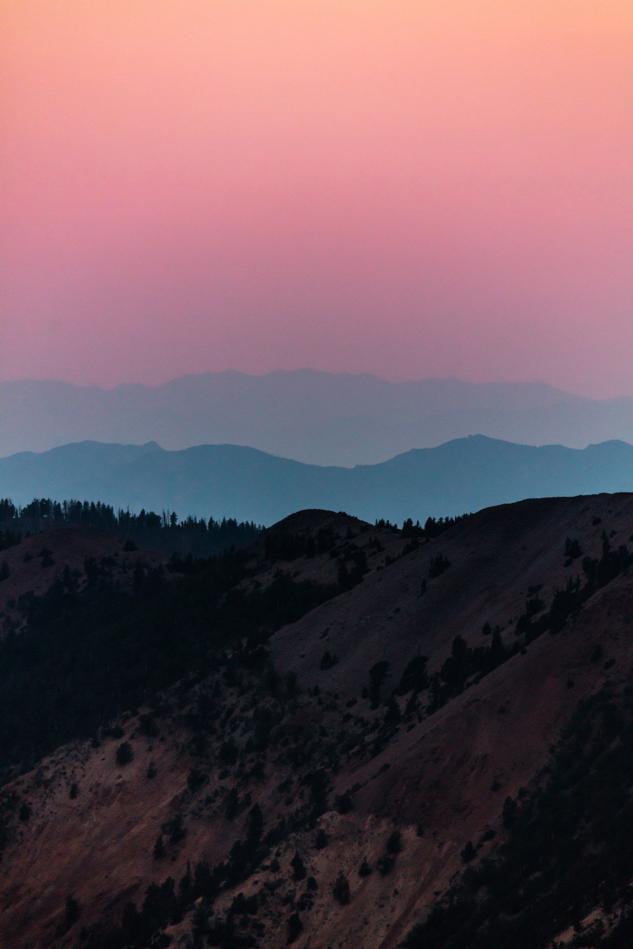 Mountain Range Sunset Hues - random wallpaper for OpersCraft