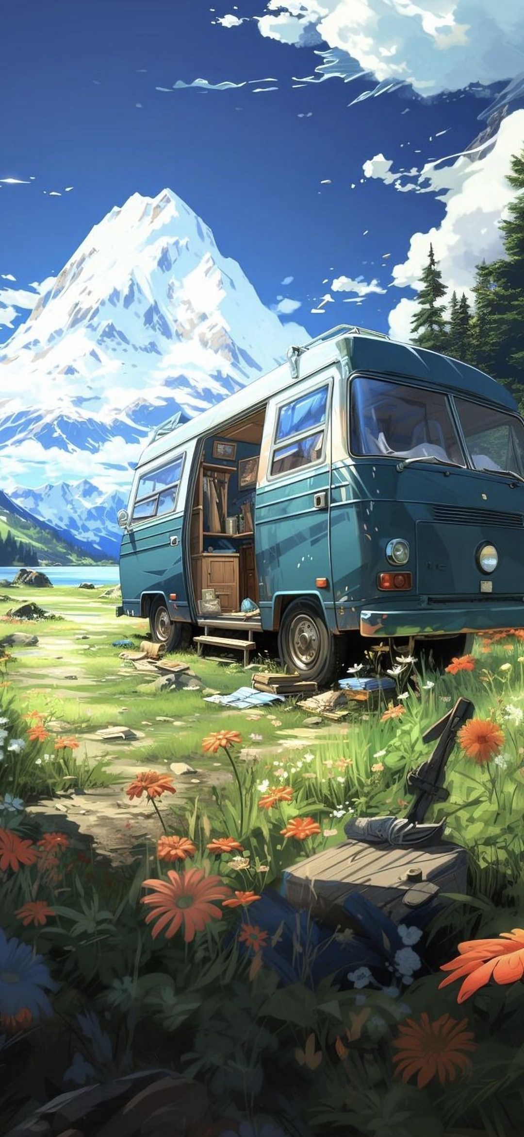 Mountain Van Getaway - travel wallpaper for OpersCraft