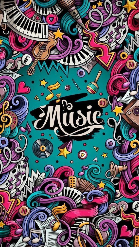 Musical Doodle Art - graffiti wallpaper for OpersCraft