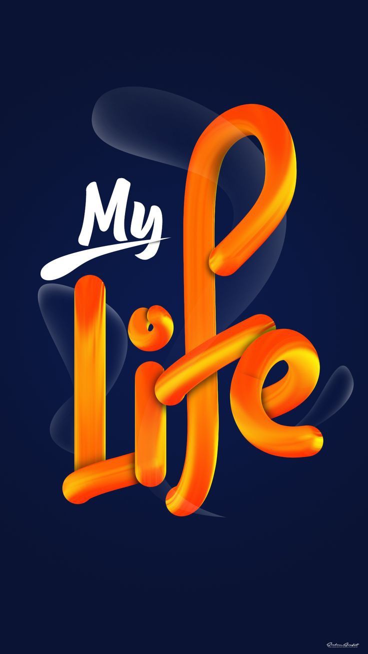 My Life Typography Art - typography wallpaper for OpersCraft