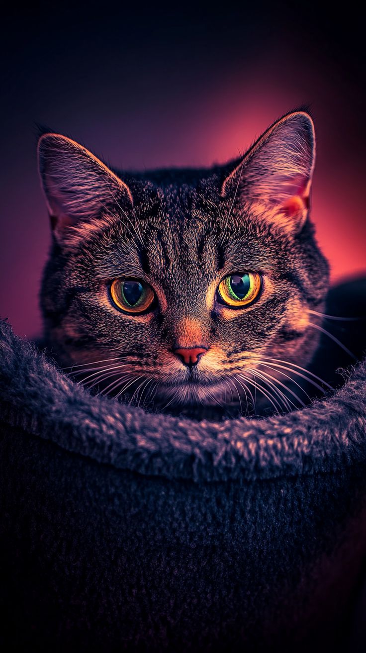 Mysterious Cat Portrait - cat wallpaper for OpersCraft
