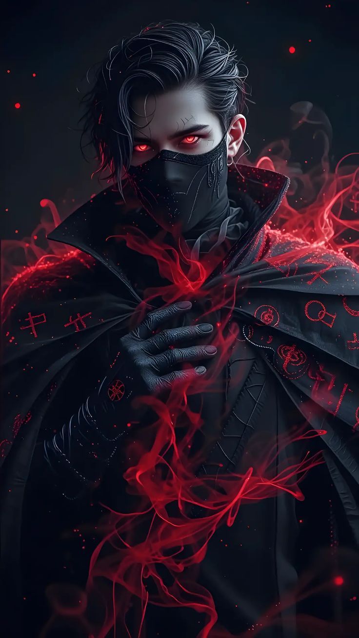 Mysterious Fiery Figure - dope wallpaper for OpersCraft
