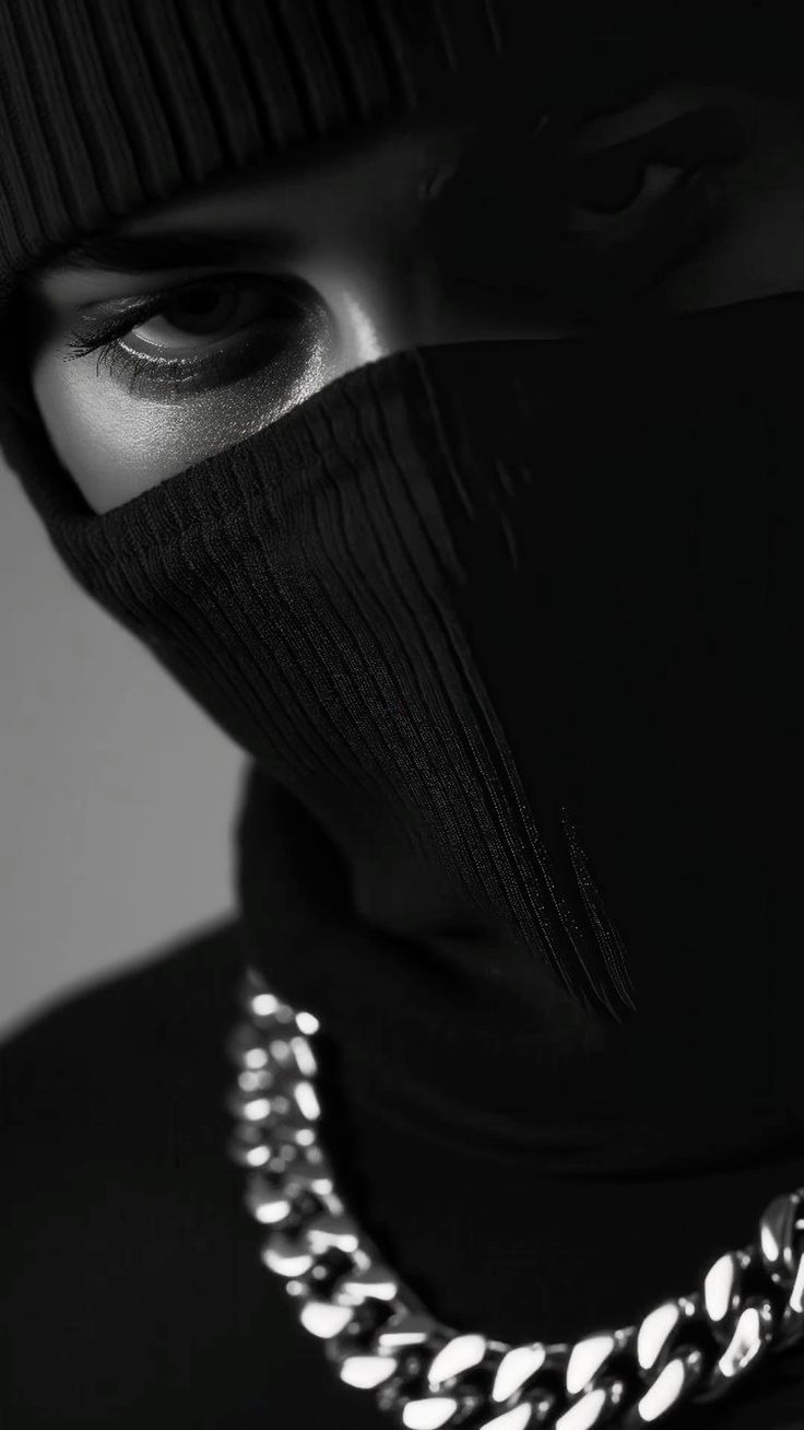 Mysterious Gaze Black and White - ghetto wallpaper for OpersCraft
