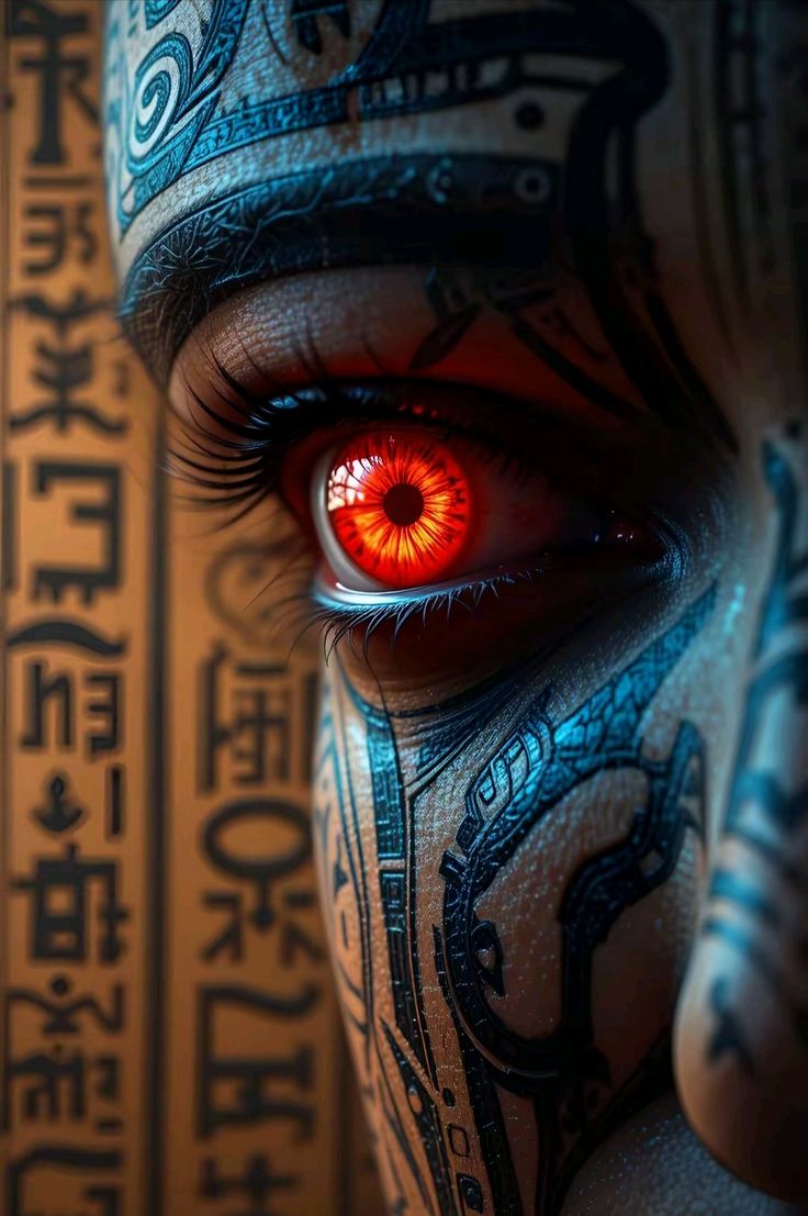Mysterious Glowing Eye - sci-fi wallpaper for OpersCraft