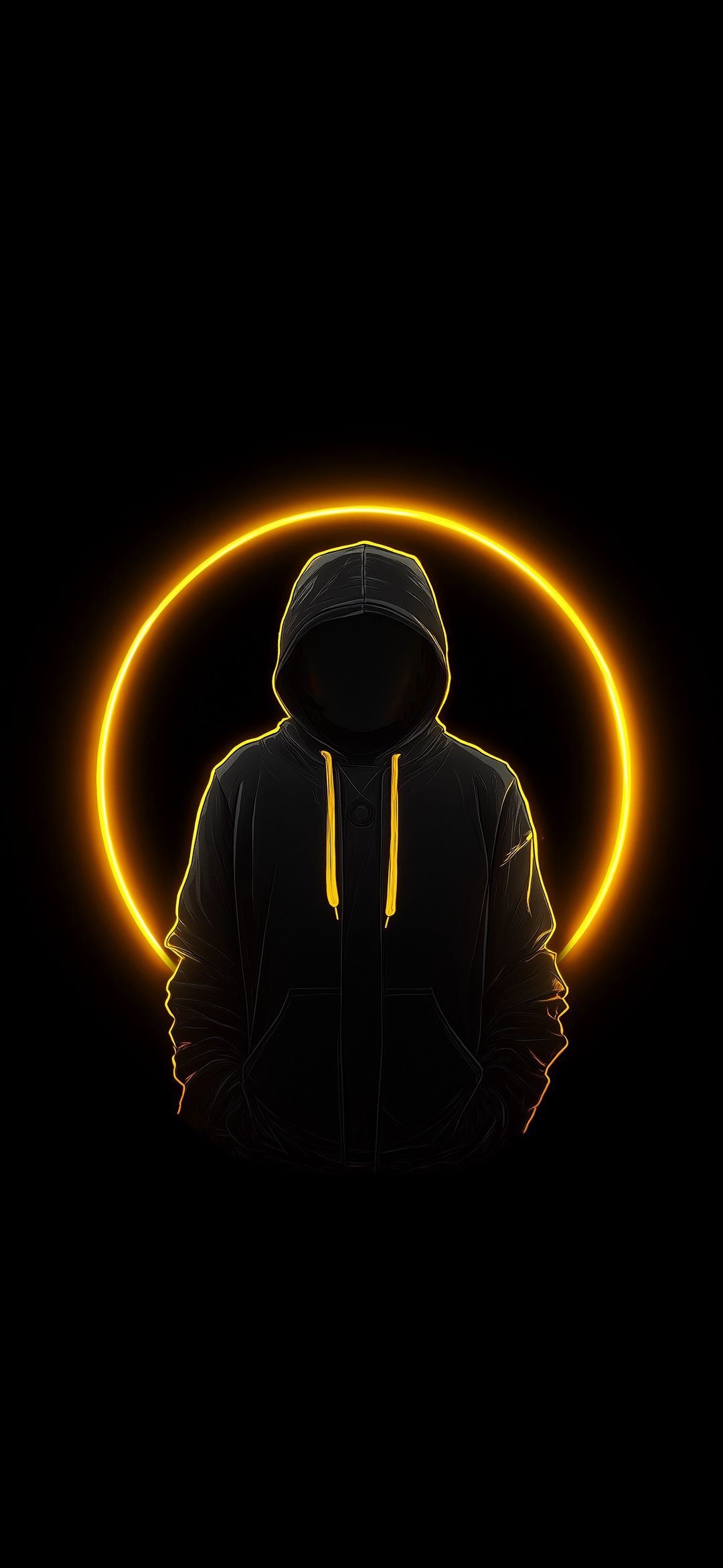 Mysterious Neon Figure - dope wallpaper for OpersCraft