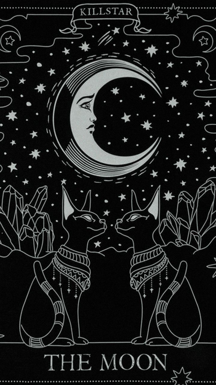 Mystic Cats and Moon - gothic wallpaper for OpersCraft