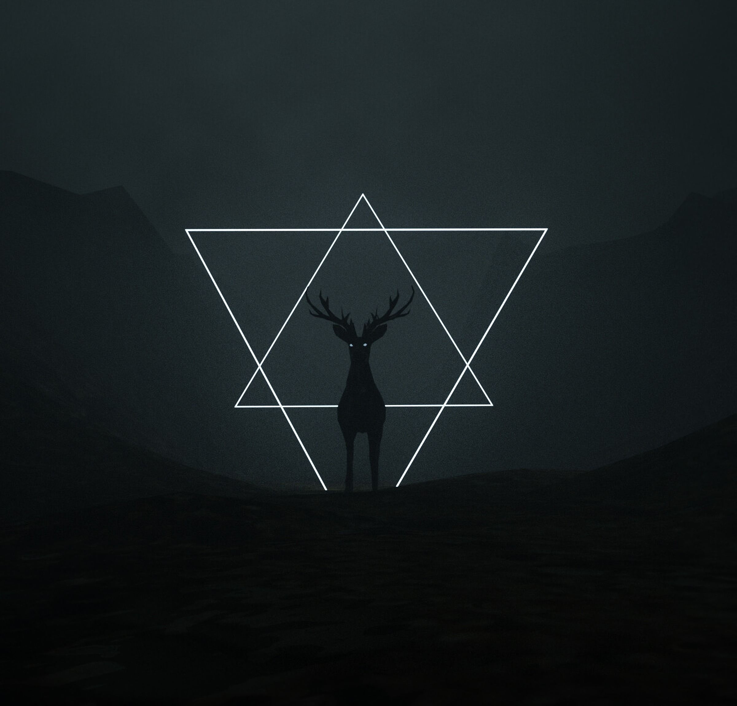 Mystic Deer Geometry - deer wallpaper for OpersCraft
