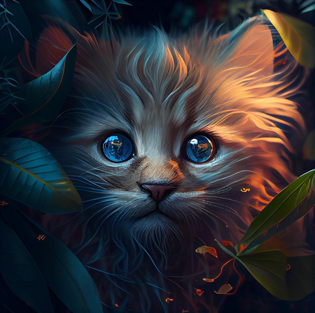 Mystical Cat Portrait - animals wallpaper for OpersCraft