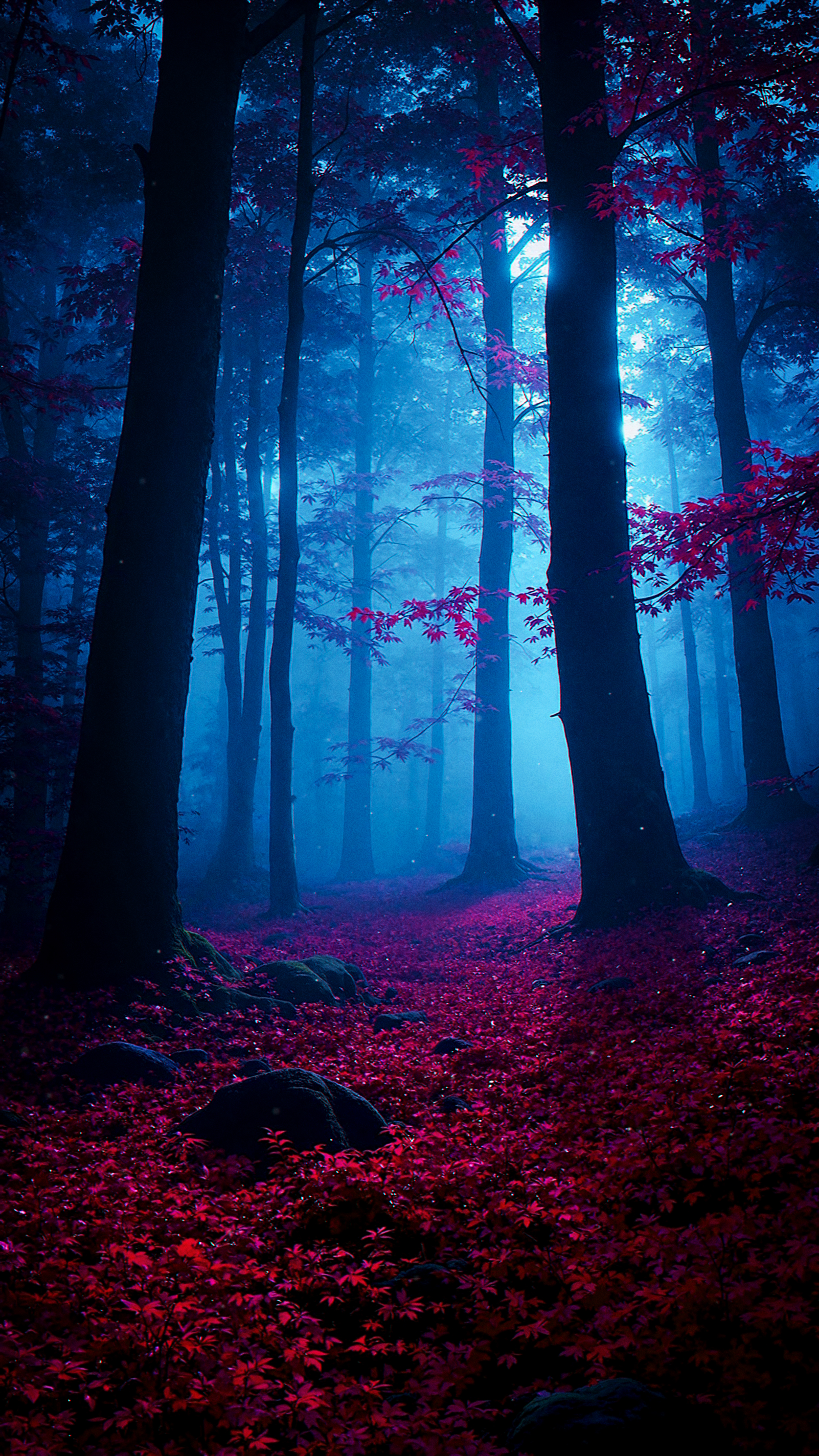 Mystical Crimson Forest - fantasy wallpaper for OpersCraft