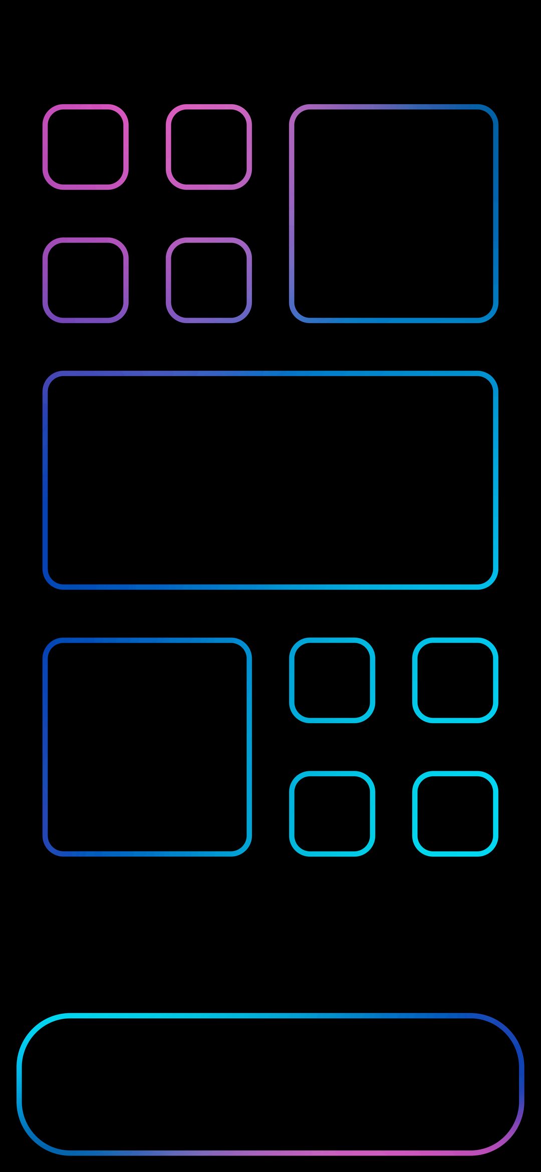 Neon App Layout - phone wallpaper for OpersCraft