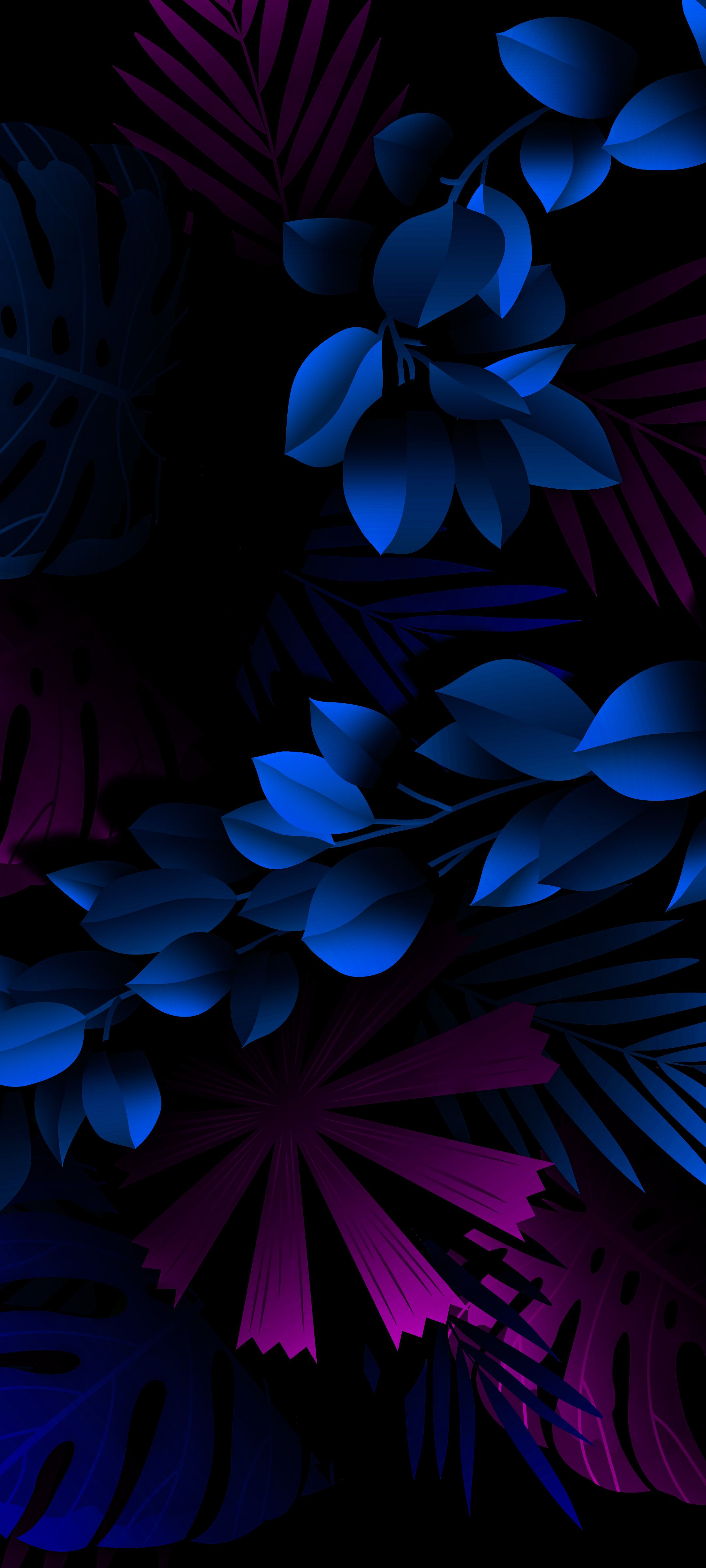 Neon Botanical Night - tropical wallpaper for OpersCraft