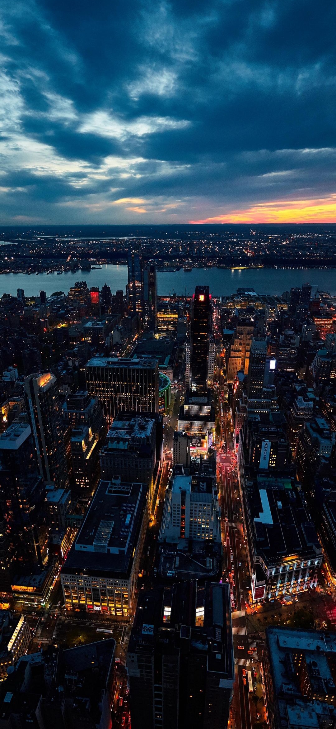Neon Cityscape at Dusk - city wallpaper for OpersCraft