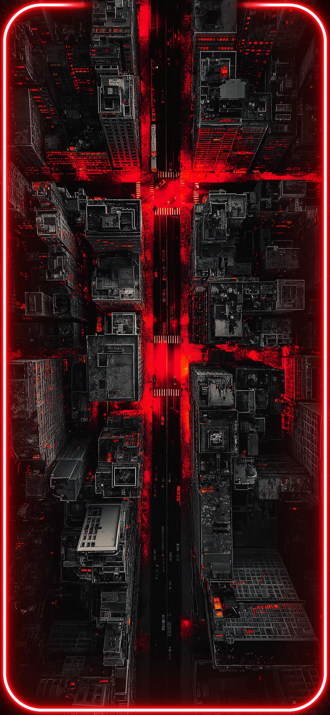 Neon Cityscape at Night - neon wallpaper for OpersCraft
