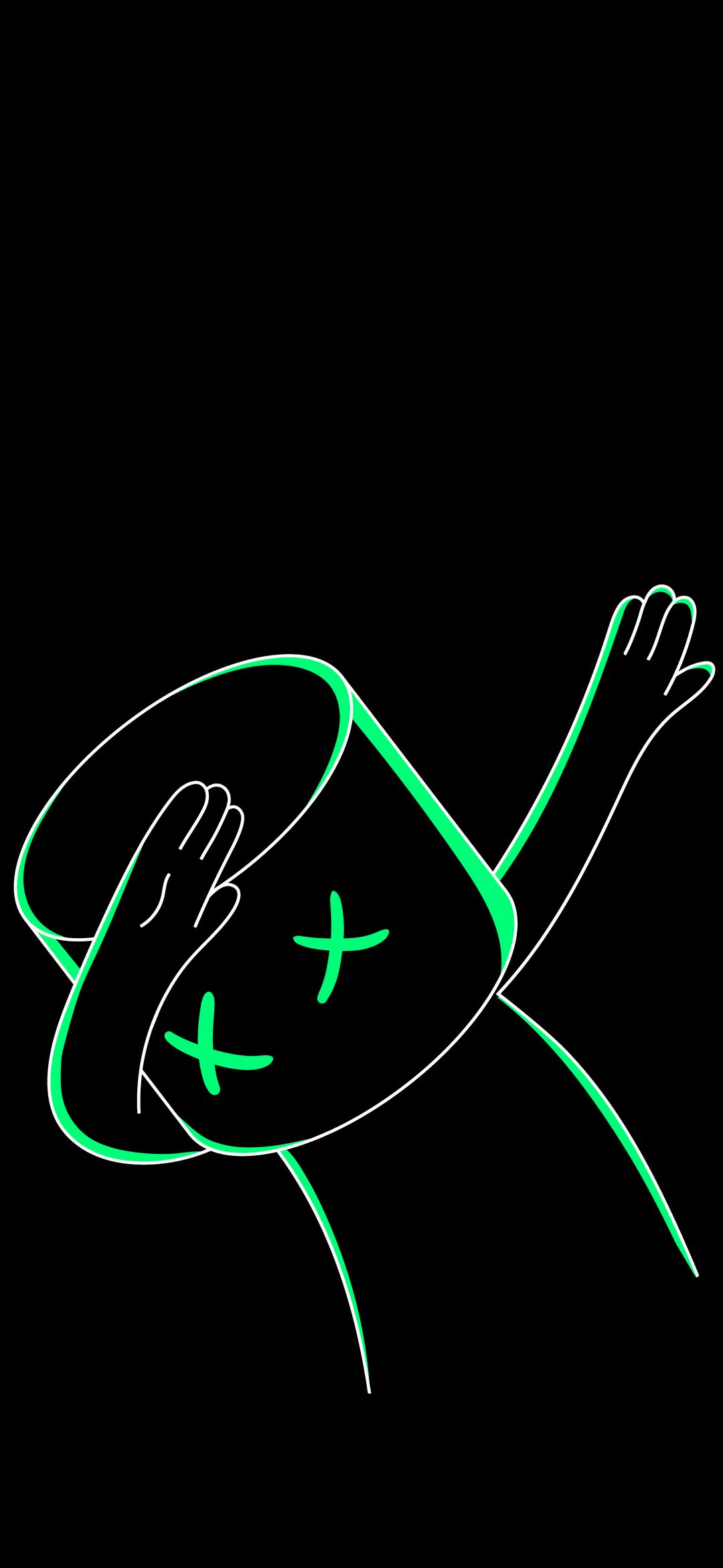 Neon Dab Marshmallow Character - random wallpaper for OpersCraft
