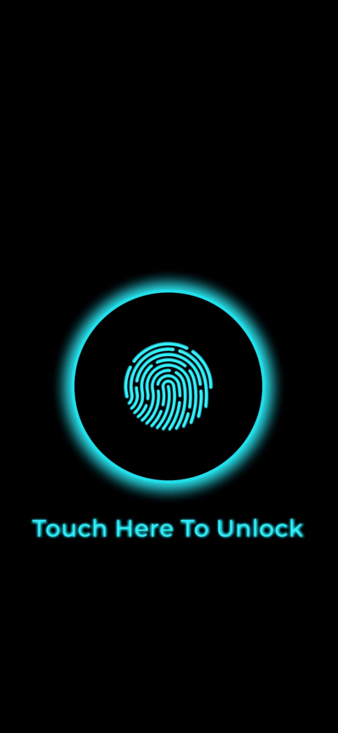 Neon Fingerprint Unlock - technology wallpaper for OpersCraft