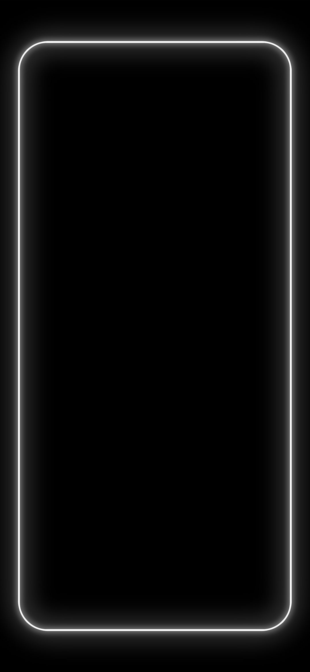 Neon Frame Black - minimal wallpaper for OpersCraft
