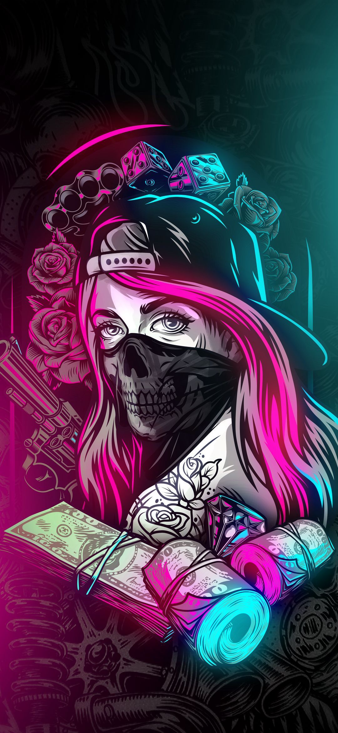 Neon Ghetto Girl - ghetto wallpaper for OpersCraft