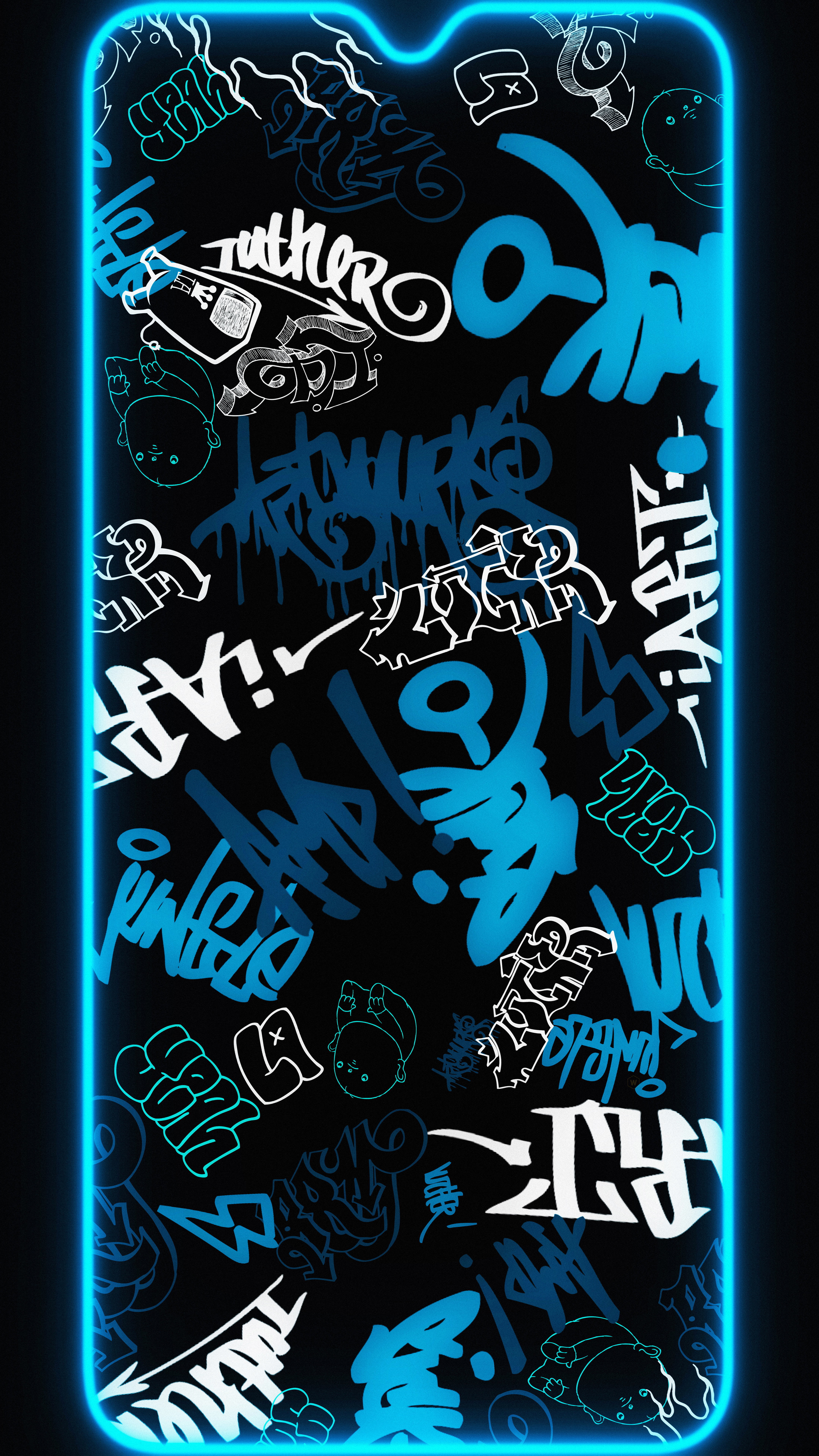 Neon Graffiti Art - graffiti wallpaper for OpersCraft