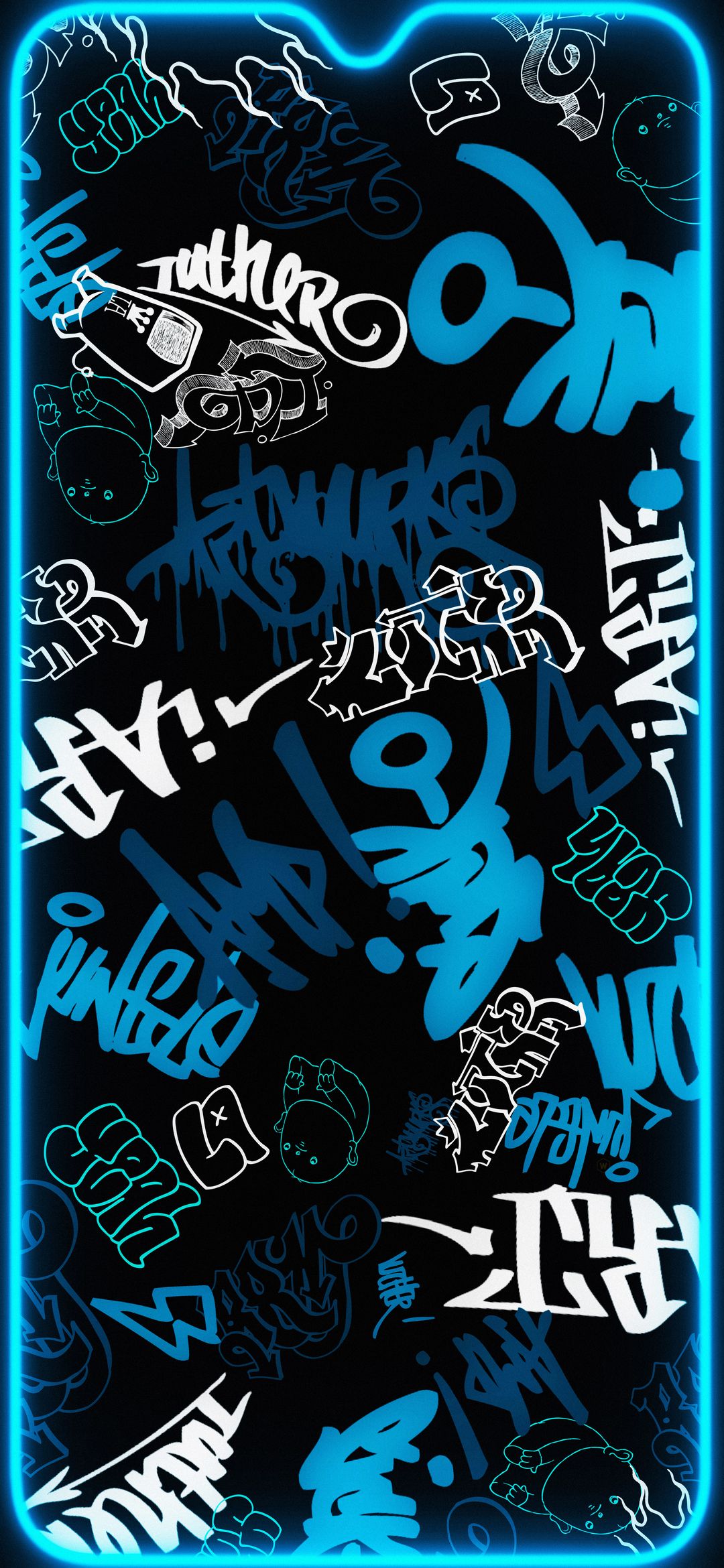 Neon Graffiti Art Wallpaper - abstract wallpaper for OpersCraft
